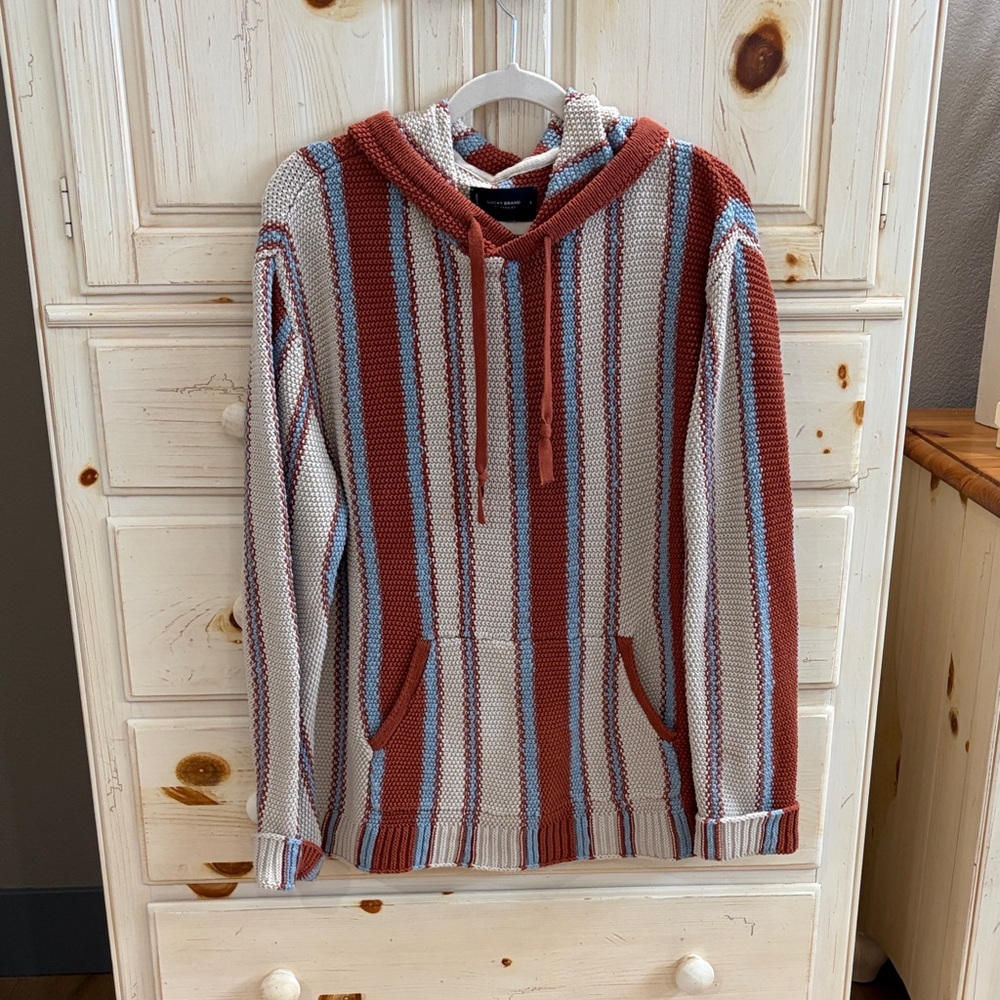 Like New- Men’s Lucky Brand Striped Hoodie